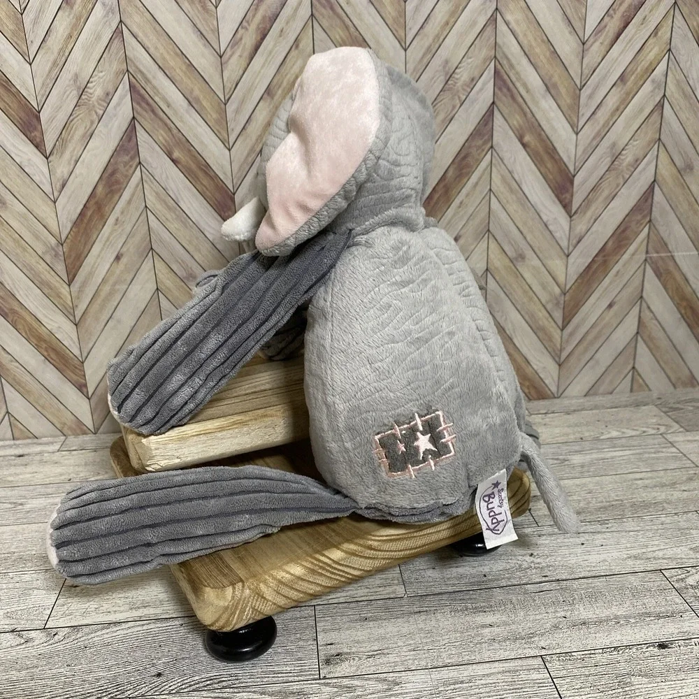 Scentsy Buddy‎ 2010 Ollie Elephant Plush Gray Pink Plush Animal 16